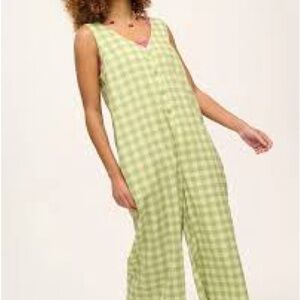 COPY - Lucy & Yak Green Checkered Jumpsuit